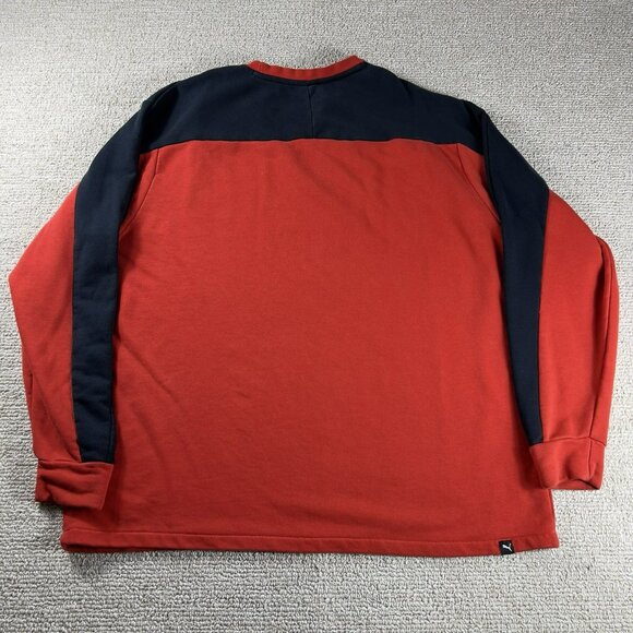 Puma Graphic Print Sweatshirt Red Black Men’s Size XL - Picture 7 of 7